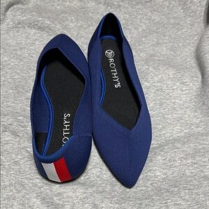 Rothy's Blue Pointed Flats